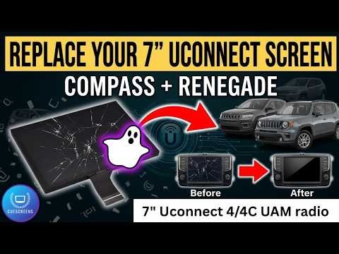 Jeep Compass & Renegade 7" Uconnect Screen Replacement | UAM Installation Guide