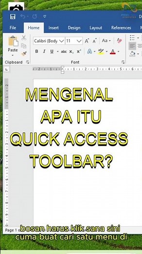 BELAJAR WORD DARI NOL: Setting Quick Access Toolbar (Day 1) #MicrosoftWord #TutorialWord