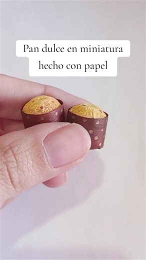 Tutorial de pan dulce en miniatura con papel