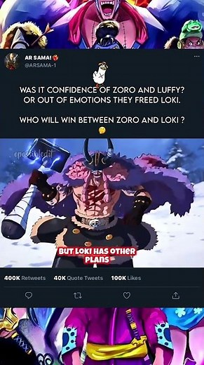 Can Zoro Defeat Loki #zoro #loki #onepiece #amv