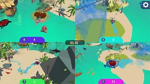 儿子和小朋友本地4人对战《黑洞大作战》Hole io 块魂类滚雪球，大吃小 吞噬类游戏 反复游玩攒钱买地图_哔哩哔哩bilibili