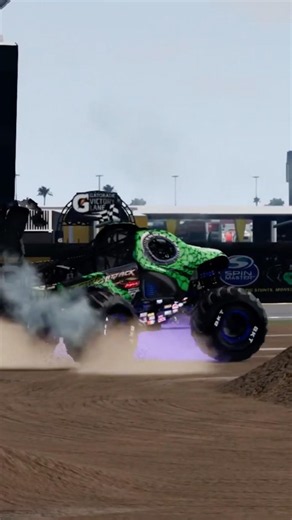 Dinosaur Monster Truck SAVE #monsterjam #monstertruck #trucks #truck #racing #stunt #motorsports