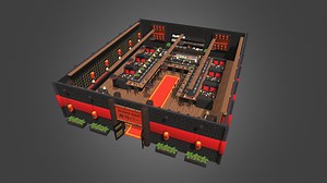 3D Sushi Bar - 3D model by Guusje VH (@GuusjevanHeesch)