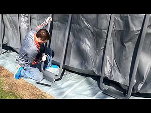Intex 18ft Above Ground Pool Setup
