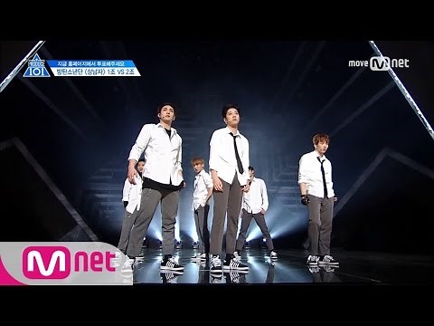 PRODUCE 101 season2 [4회] 'REAL 상남자' The 상남자ㅣ방탄소년단 ♬상남자_2조 @그룹배틀 170428 EP.4