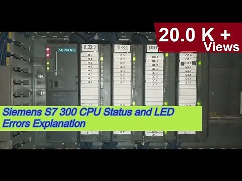 Siemens S7 300 CPU Status and LED Errors Explanation