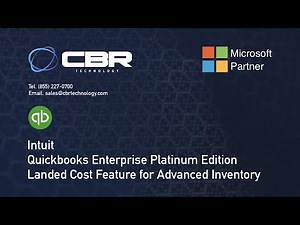 QuickBooks Enterprise Platinum Edition 2020 - Advanced Inventory Module - Landed Cost Feature