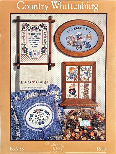 Country Whimsy Sampler – Vintage English Cross Stitch Digital Download, 2 Pdfs, 24 Pages, Black & White Charts - Etsy