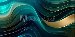 Vector art deco wavy luxury pattern, wave line japanese style background. Organic dynamic pattern, texture for print, wall art, packaging design 4K Video