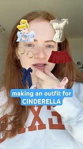 making an outfit for CINDERELLA💙⭐️ #cinderella #fashion #outfit