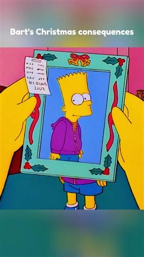 Bart's christmas consequences😂 #simpsons #shorts
