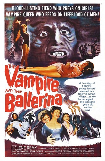THE VAMPIRE AND THE BALLERINA Italian horror from Renato Polselli - free on YouTube - MOVIES & MANIA