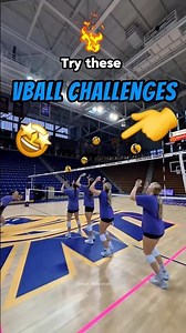 Try These Vball Challenges with friends 👈🤩 #volleyball