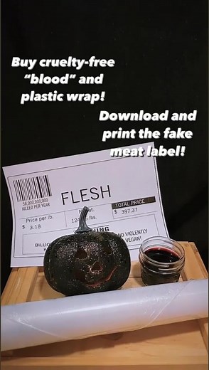 16K views · 104 reactions | This last minute Halloween costumes is sure to spark some interesting conversations  Get the label to  https://peta.vg/39mr | PETA (People for the Ethical Treatment of Animals) | Facebook