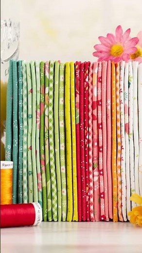 Vibrant & Refreshing, the Strawberry Lemonade Fabric Collection IS HERE! #fabrichaul