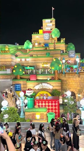 SuperMarioLand at USJ at night スーパーマリオランド