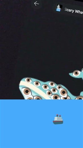 gigantic whale with creepy eyeballs