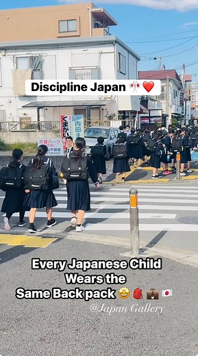 Every Japanese Child Wears the Same Backpack 🎒🇯🇵🤩 #japan #discipline #highlights #beautiful #Amazing #japanlife #fblifestyle | Japan Gallery