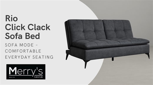 Small space? Big upgrade. The Rio Click Clack Sofa Bed does all three positions effortlessly. 🔄 📍 Visit us 12 King Edward Rd, Osborne Park WA 6017 2/1509 Albany Hwy, Beckenham WA 6107 📞 (08) 9244 2815 | (08) 6156 5890 🌐 www.merrys.com.au #BlackFridaySale #FurnitureSale #PerthFurniture #MerrysFurniture #PerthHomes #SofaSale #ReclinerSale #HomeStylePerth #PerthDeals #BlackFridayAustralia | Merrys Furniture