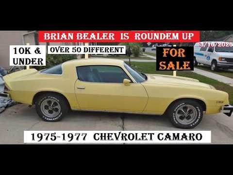 BRIAN BEALER is Roundem Up FOR SALE 1975-1977 Chevrolet Camaro 10k & Under