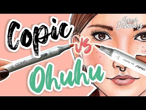 COPIC vs OHUHU | Welcher Marker ist besser? | Hautfarben Review