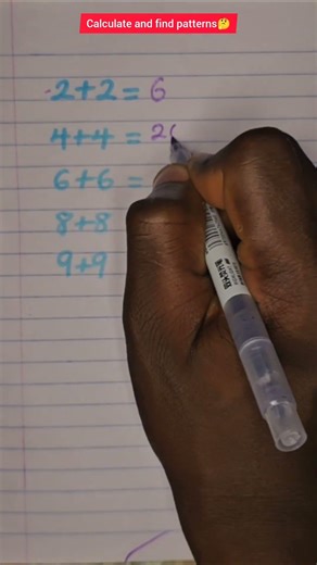 Calculate and find pattern #maths #mathstricks #tutorial #tutor #learning #youtube #pattern #shorts