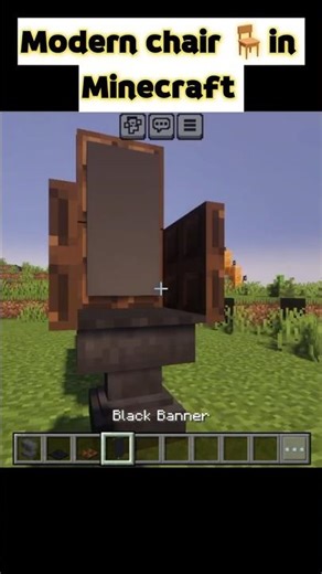 Modern chair 🪑 in Minecraft #shorts #minecraft #gamerfleet #mcfleet