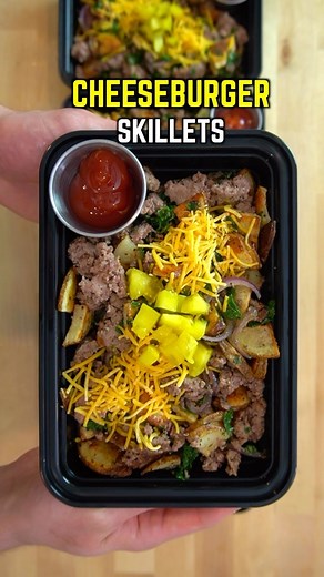 Josh Cortis on Instagram: "Cheeseburger Skillet Meal Prep. This one can be finished in under 40 minutes Full Video: Josh Cortis on YouTube - https://www.youtube.com/watch?v=gjJ99pmiM1o Recipe: https://mealprepmanual.com/cheeseburger-skillets/ #mealprep #recipe #lunch"