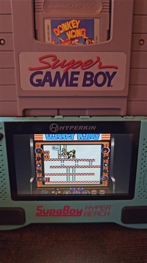 Super Game Boy On The SupaBoy Hyperkin Donkey Kong! 🍌🎮 Retro Gaming Handheld Console