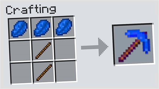 Crafting an OP Minecraft pickaxe for max loot