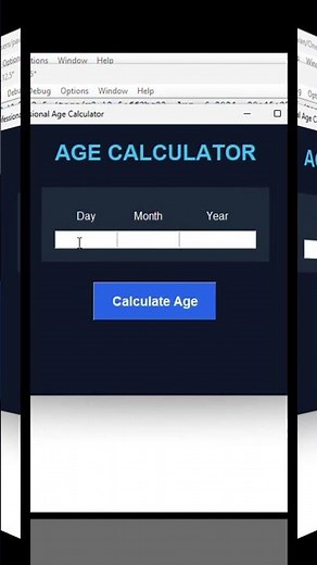 Learn Python by Building an Age Calculator 🐍|With source code | #pythonlearning