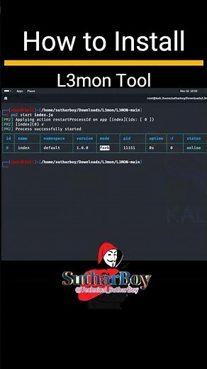 how to install L3mon on Kali Linux | 2024 | Full Video visit channel | #shortsviral #shorts