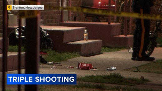 3 men injured following triple shooting in Trenton, New Jersey