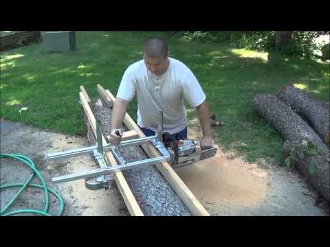 ALASKAN MKIII. Chainsaw Milling Attachment. Assembling and then Cutting Boards.