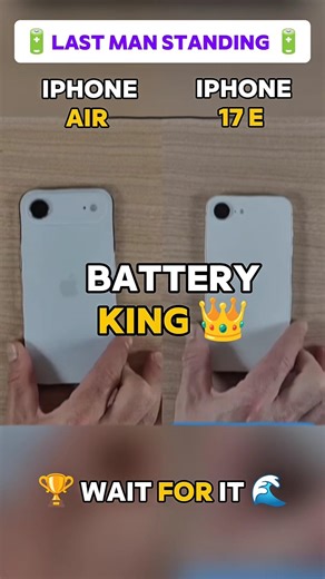 📱⚡ iPhone Air vs iPhone 17E — BATTERY KING TEST! 👑🔋