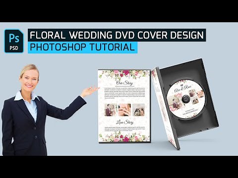 How to Create a Floral Wedding DVD Cover Design in Photoshop