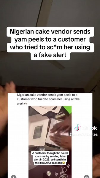Nigerian Cake Vendor Responds to Customer Scam Attempt