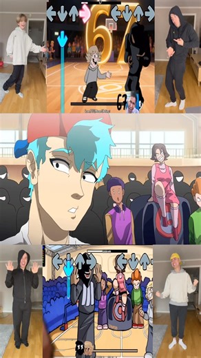 FNF 67meme vs 61 meme Animation Vs Real Life #fnf #67meme