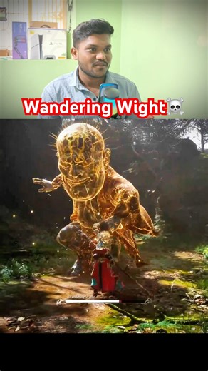 Wukong vs Wandering Wight 💀🔥 | First Boss Fight 😳 | Black Myth #shorts