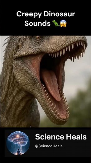 Creepy Dinosaur Sounds 🦖😱 | The Science Behind Prehistoric Roars! #scienceheals #viral