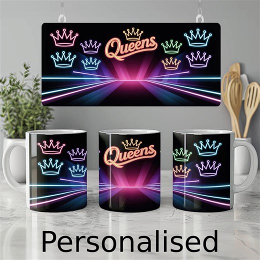 SIX Musical Inspired Mug | "queens" Custom Name Cup | Personalised Theatre Gift | Stagey Present - Etsy