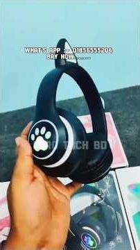 STN-28 Cat Ear Wireless Headset #ZeroTachBD #STN28 #WirelessHeadset #CatEarDesign