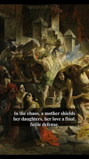 The volcano erupts. The statues fall. The world ends.