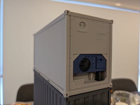 3d printed reefer shipping container assembly