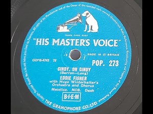 Eddie Fisher 'Cindy, Oh Cindy' 1956 78 rpm