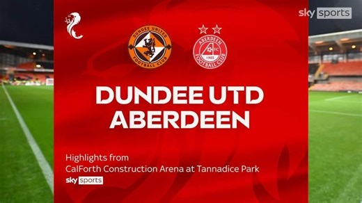 Dundee United 2-0 Aberdeen | Scottish Premiership Highlights