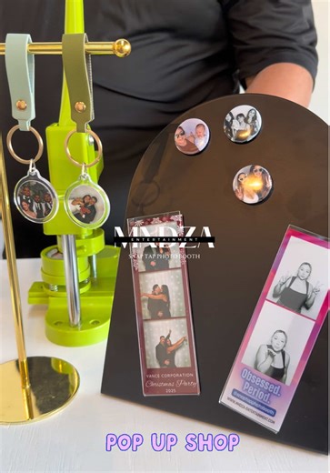 Come visit us! 📸 Snap it. Print it. Take it home! Custom keychains & magnets made instantly! . 📸 ⬇️ @snaptapphotobooth . WW.MNDZA-ENTERTAINMENT.COM . Secure your date! 📅 ☑️ 🎤Dj and Photobooth packages available 🎶 @jmndza___ . . #PhotoBooth #PhotoBoothRental #DJ #MNDZA #KeychainStation