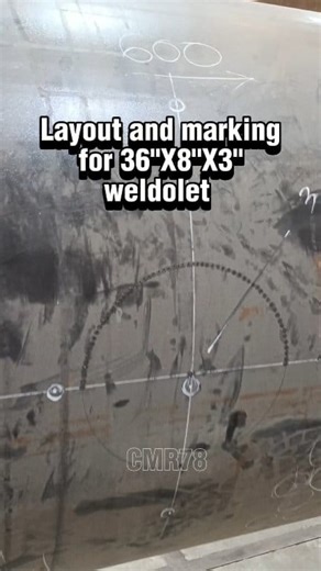 2.6K views · 27 reactions | Layout and marking for 36"X8"X3" weldolet. #fabrication #fitterjobs #pipefitter #pipe #fabricator | Christopher Rejano | Facebook
