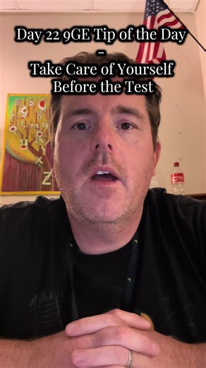 #9thgradeexperience #tipoftheday Take care of yourself the day before the #test. Get a good night #sleep, eat good stuff and be ready to go #studyhacks