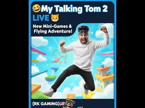 😂My Talking Tom 2 LIVE 😺 | New Mini-Games & Flying Adventure! (RK GAMING)🇺🇸🇦🇺